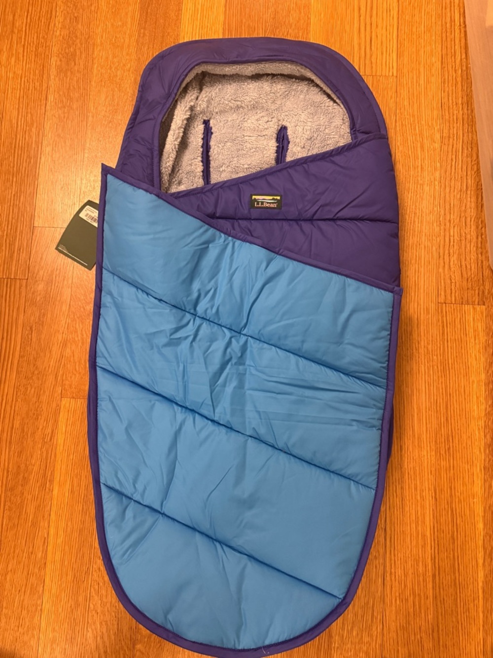 L.L. Bean Infant Bunting in Bright Blue/Aqua